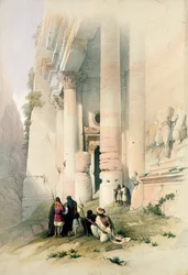Temppeli nimeltä El Khasne, Petra, 7. maaliskuuta 1839, levy 94 